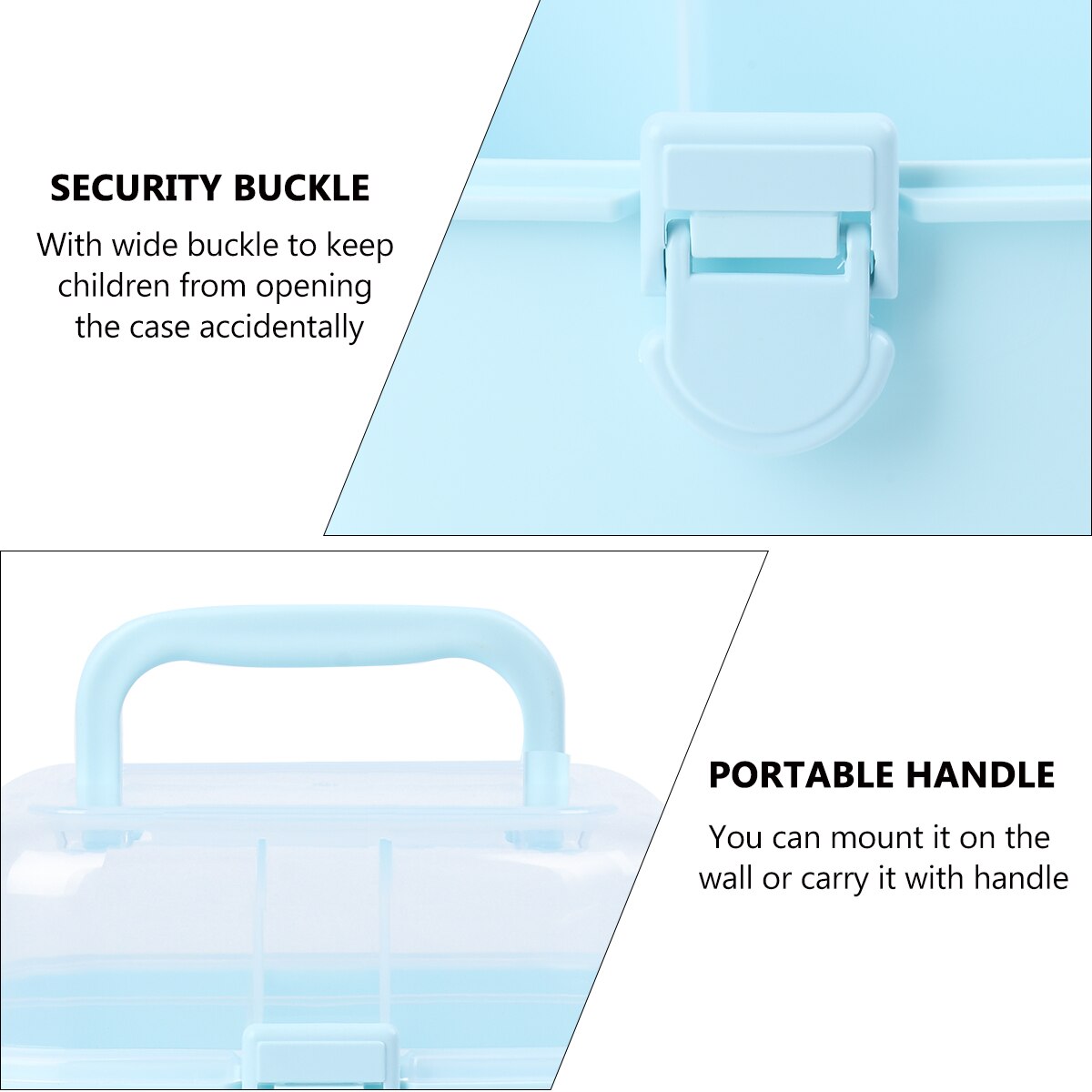 Emergency Medicine Case Plastic Storage Box Large-Capacity Medicine Case Emergency First Aid Box Household Storage Case