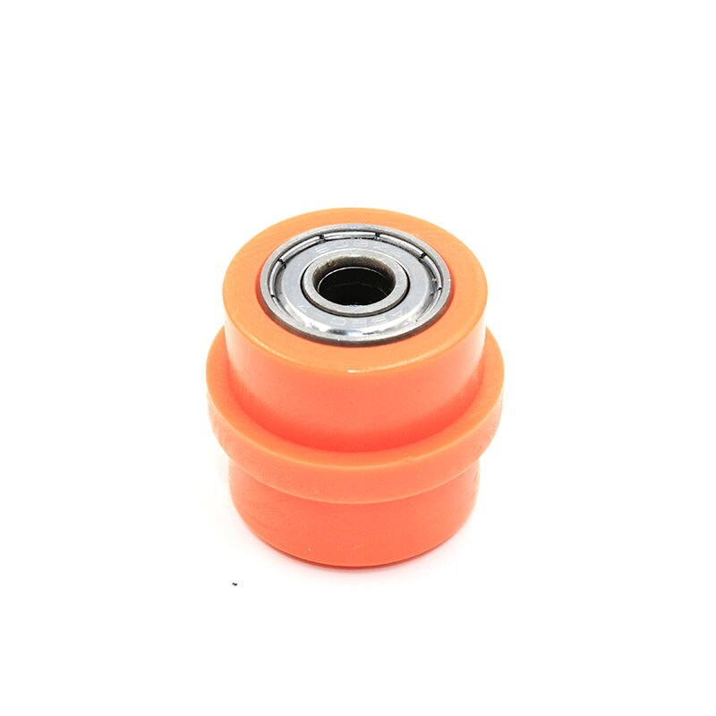 7 kleuren 8mm 10mm geleider tandwielen lager rol katrol wiel spanner geleider voor pit dirt bike motocross atv crf cr  xr 2 cnc -107: Oranje 8mm