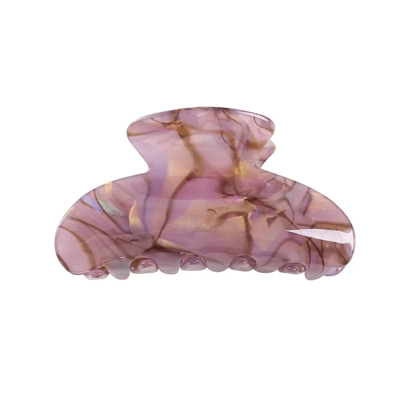 3.35 Inch Korean Style Acrylic Sheet Printing Hair Claw for Women ladies Crab Shaped Hair Clip Clamps Hair Jewelry