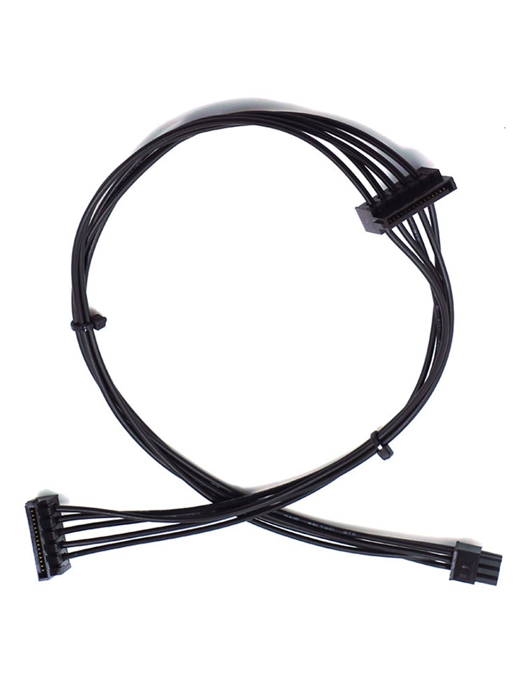 Mini 6 Pin to 2 SATA 15PIn Power Supply Cable for DELL 3250 3268 3650