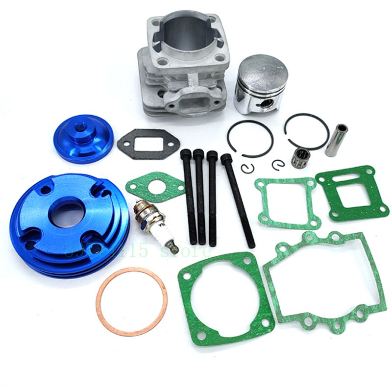 44mm cilindro Assy gran cilindro 44-6 Kit 2 ranuras para 47cc 49cc Mini suciedad ATV bolsillo bicis Minimoto