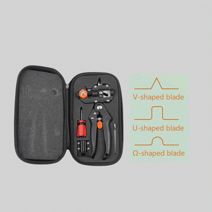 Multi-functional fruit tree grafting shears Seedling grafting trim tool: Shear with Bag