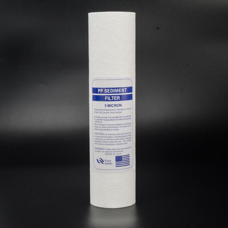 Purificador de agua de 10 pulgadas, 5 micrómetros, cartucho de filtro de agua de sedimentos, sistema de filtro de agua de algodón PP, 4 Uds.