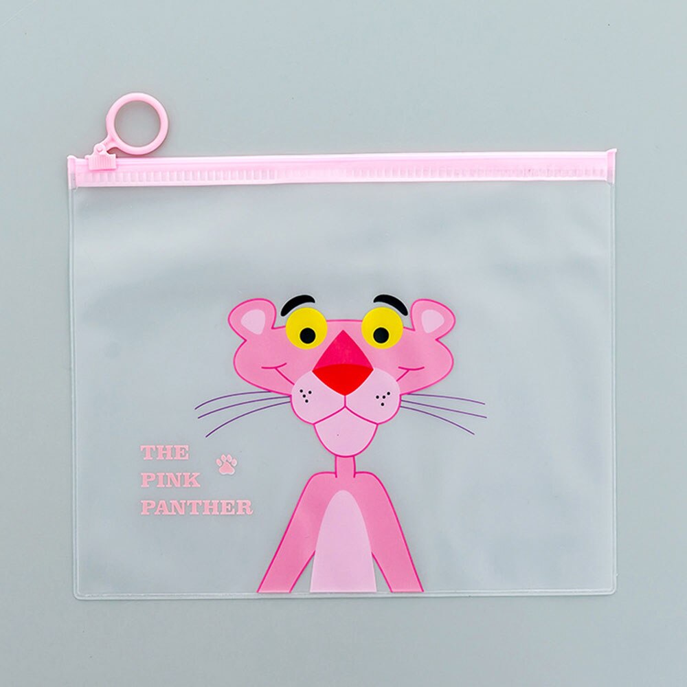 1 pcs Waterproof Plastic Zipper Paper Document Bag File Folder Pencil Case Stationery Holder Organizer: 2