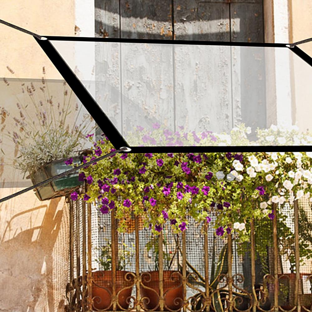 Garten Windschutzscheibe transparent Flugzeug Film Regendicht Baldachin Vogel nachweisen Schild Tuch garten zubehör jardin