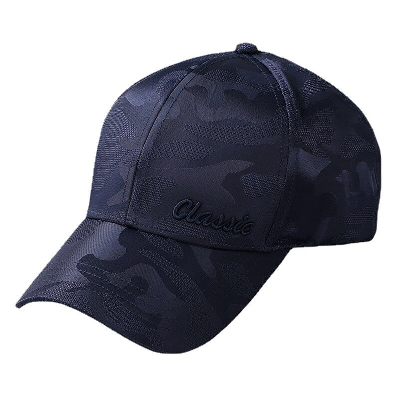 Casquette de baseball imprimée d'été pour protection solaire, à large bord, avec dôme en lettres