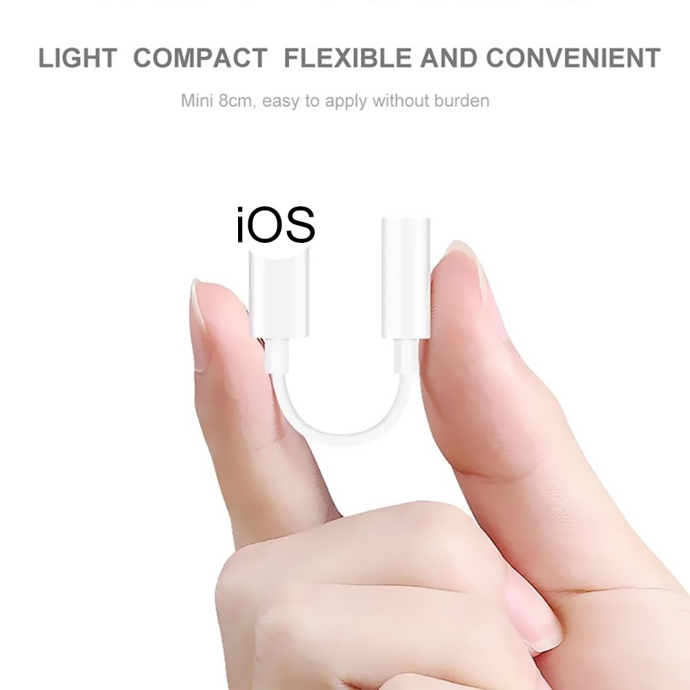 Lightning To 3.5mm Earphone Headphones Adapter For iPhone 12 11 Pro Max Aux 3.5mm Jack Cable For Lightning Adapter Accessories