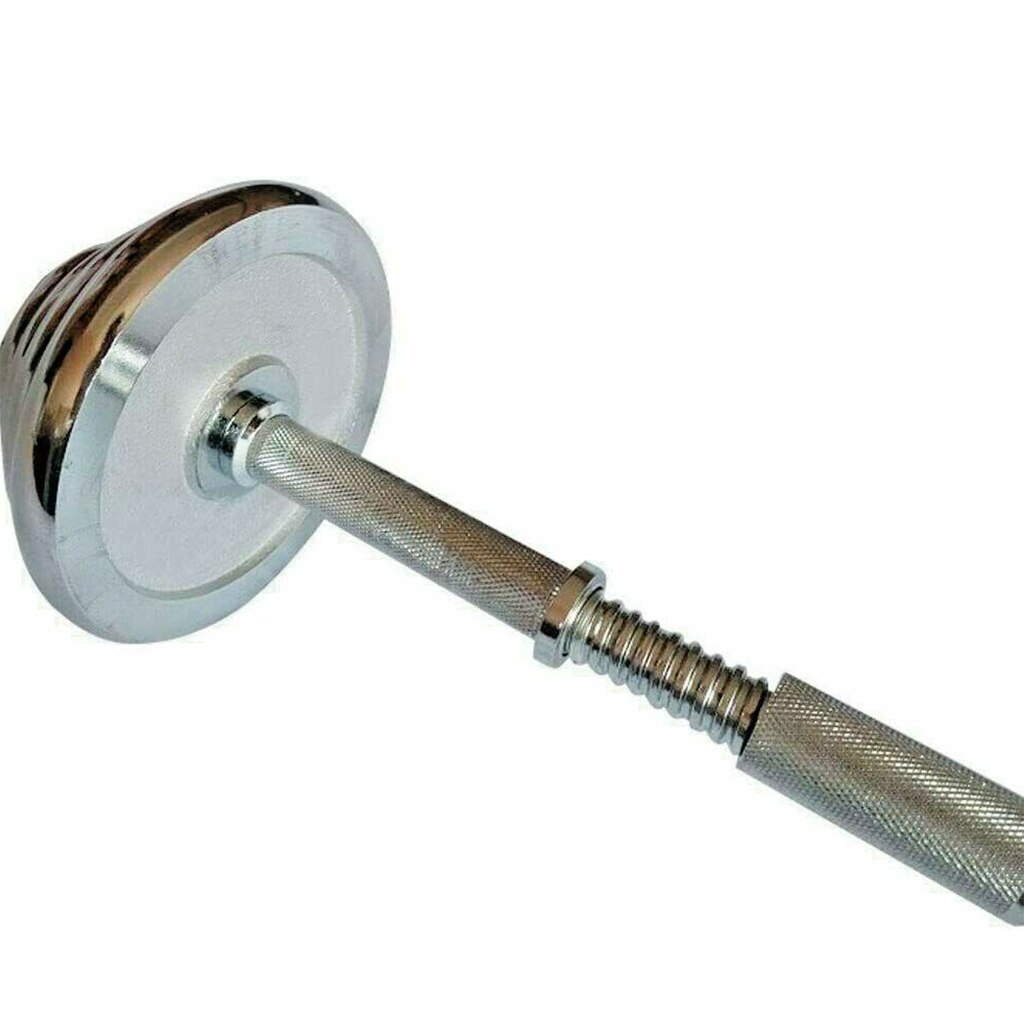 Stål håndvægte forbindelsesstang stikforlænger samling stang fastgørelse m / skruenøgle 11/20/35/40/50/60cm