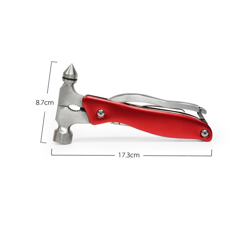 Portable multifunctional safety hammer