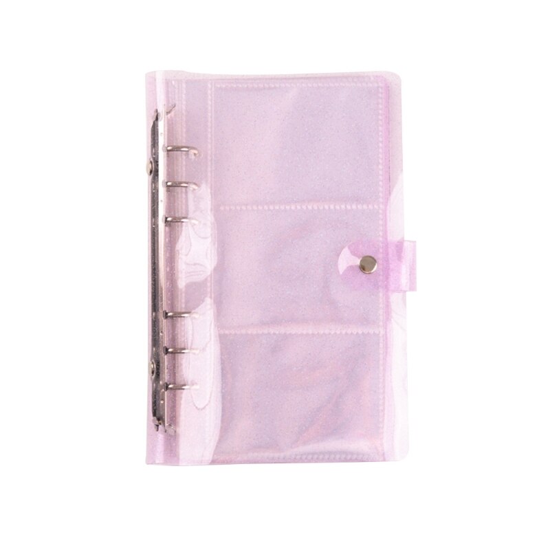 150 Pockets Loose Leaf Binder Notebook Photo Frame Album PVC Inner Core Cover Notebook Business Cards Holder: PL