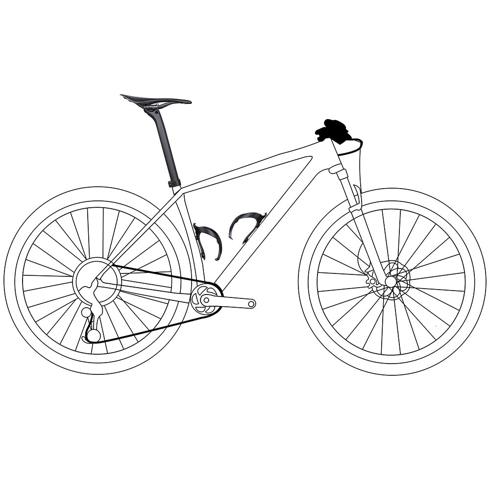 LITA ONE-portabotellas de fibra de carbono para bicicleta, soporte ligero para botella de agua de bicicleta de montaña y carretera, 19g, 74mm