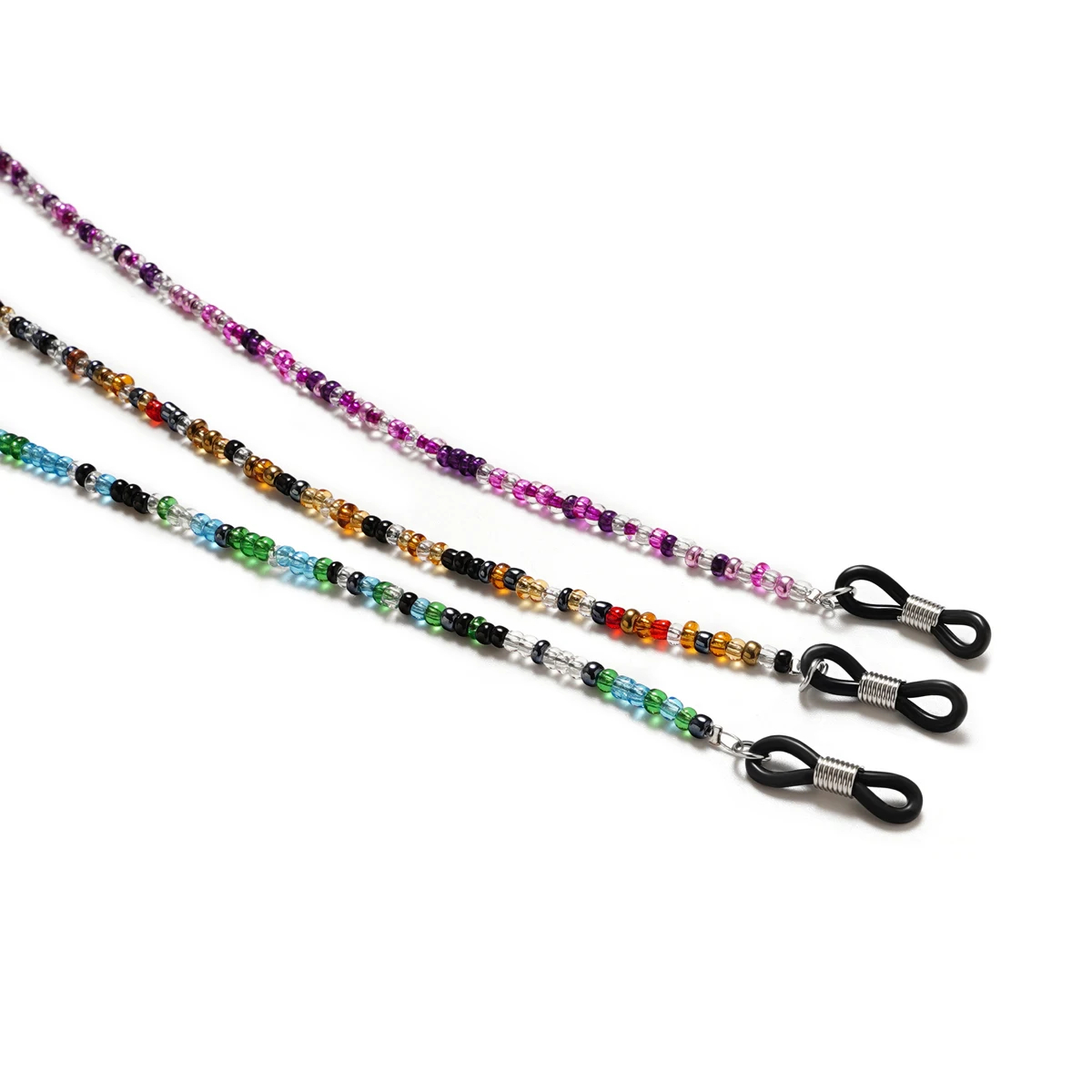 Chaînes de lunettes ornées de jolies perles colorées de supérieure pour femmes, sangles de support de lunettes, cordons de chaîne de lunettes