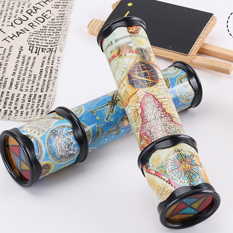 Scalable Rotation Kaleidoscope Magic Changeful Adjustable Fancy Colored World Toys For Children Autism Kid Puzzle Toy 21/27/30cm: 21cm Random Color