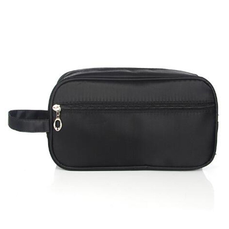 Frauen Männer Reise Kosmetik Tasche Wasserdicht Kultur Tasche Waschen Dusche machen-hoch Organizer Tragbare fallen Lagerung Tasche Große Kapazität Tote: Schwarz