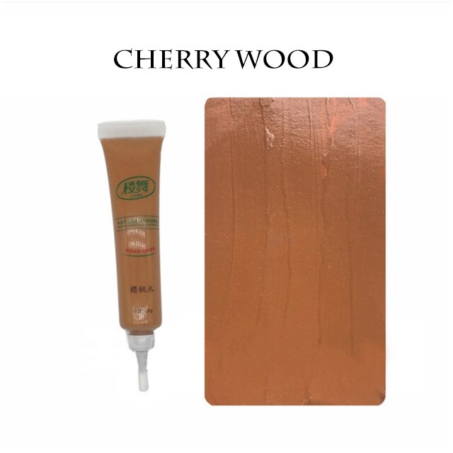 DIY Wooden Furniture Scratch Repair Tool Wood Floor Touch Up Paint Pen Fill Remover Home Furnitures Paint Wax Scratches Fix Care: Cherry Wood