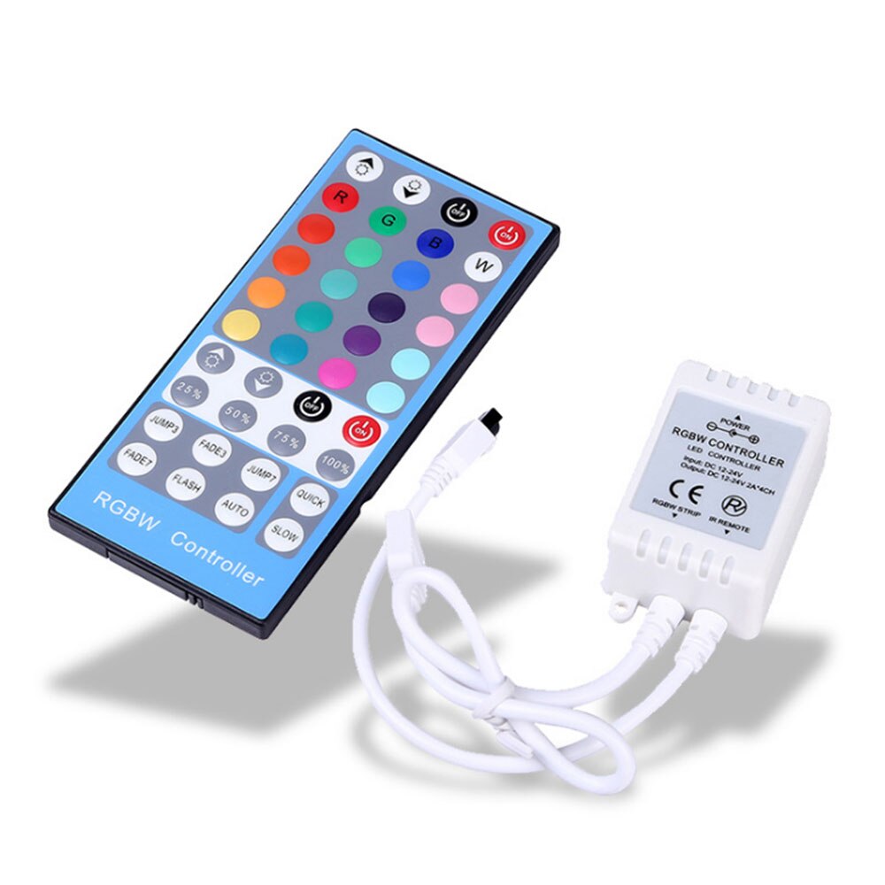 40Keys LED RGB Controller DC12V 24V IR Remote RGBW Controller For RGB 2835 5050 3528 LED Strip Lights