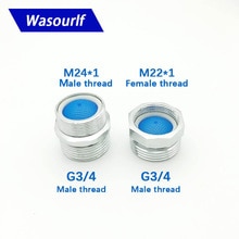 WASOURLF M22 M24 adaptateur de connecteur de filtre à filetage mâle G3/4, adaptateur de robinet de salle de bains, pièces de raccords