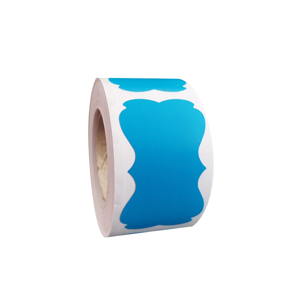 200Pcs Potten Voor Kruiden Voor Thuis Sticker Uitwisbare Waterdichte Beweegbare Blikjes Kleur Pvc Fles Schoolbord Stickers Voor Keuken Conv D: blue