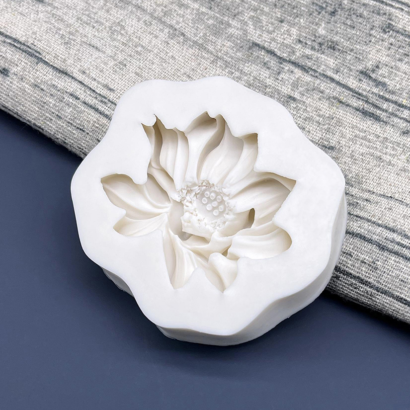 Moule en Silicone fleur Lotus Rose marguerite, Sugarcraft, Cupcake au chocolat, cuisson, Fondant, outils de décoration de gâteaux