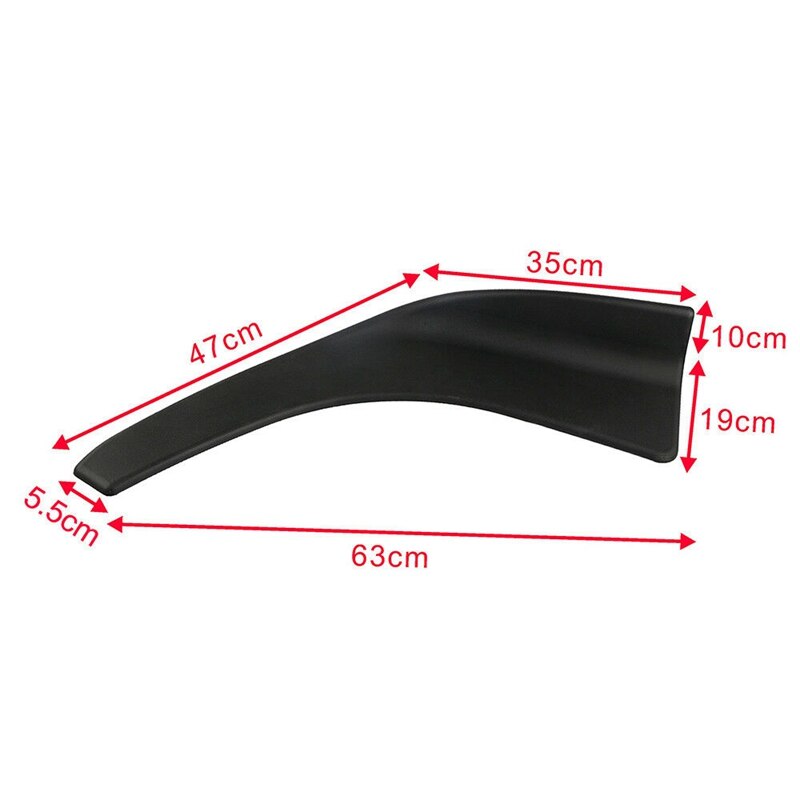 2PCS Universal Car Front Bumper Lip Splitter Diffuser Chin Spoiler Canard Deflector