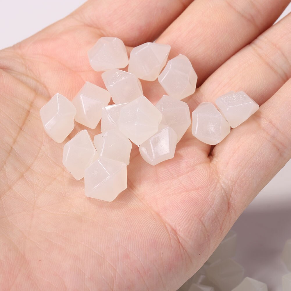 Piedras luminosas que brillan en la oscuridad, 100 piezas, decoración para exteriores, pecera, paisaje de Acuario, guijarros decorativos, rocas