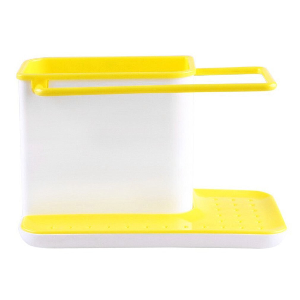 Plastic Racks Organizer For Kitchen Sink Utensils Holders Drainer Integrated Drainer Stands Tidy Utensils Towel Rack: yellow