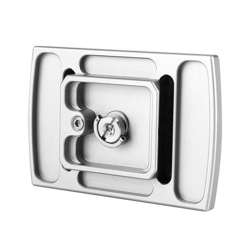 Schnellwechselplatte aus aluminiumlegierung (1/4 zoll) mit befestigungsschraube für stative und einbeinstative, passend für libec th -650,  vd -2200,  ntp -650,  qvd -2000