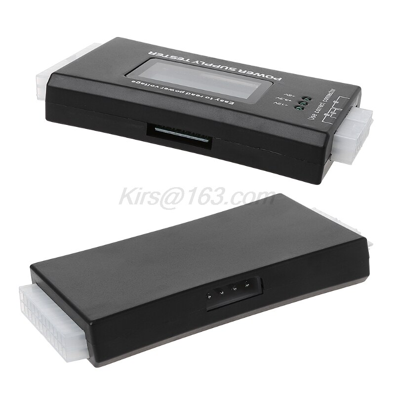 Nuovo LCD PC Computer 20/24 Spille 4 PSU ATX BTX ITX SATA HDD Tester Dell'alimentazione elettrica