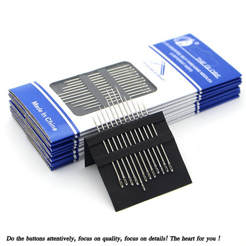 12 stks/partij Naalden Borduurwerk Hand Naalden DIY Hand Snitting Naalden Breien Tools Stiksels Naalden Naaien Accessoires