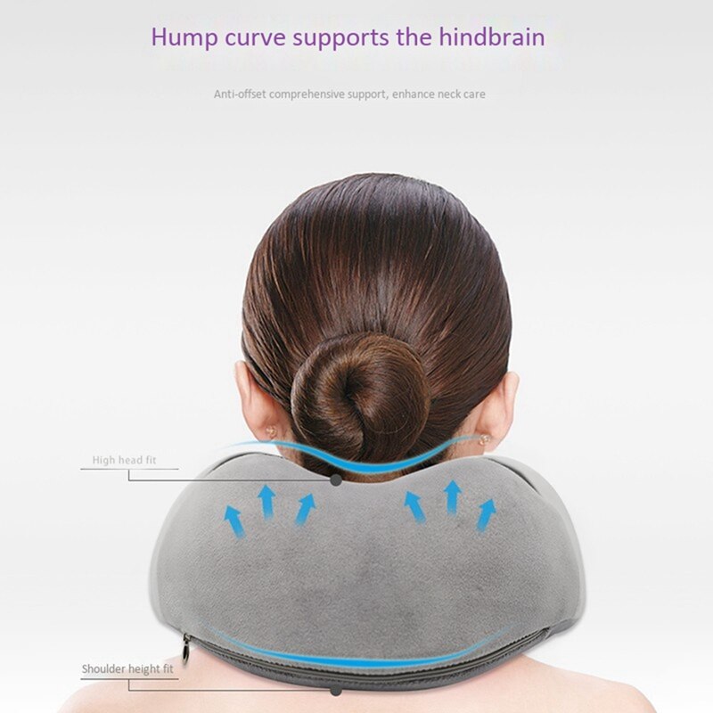 BG02 Magnetic Therapy Hump∪ Pillow Magnetic Therapy Cloth Fabric 3 Seconds Slow Rebound 360° Care for the Cervical Spine