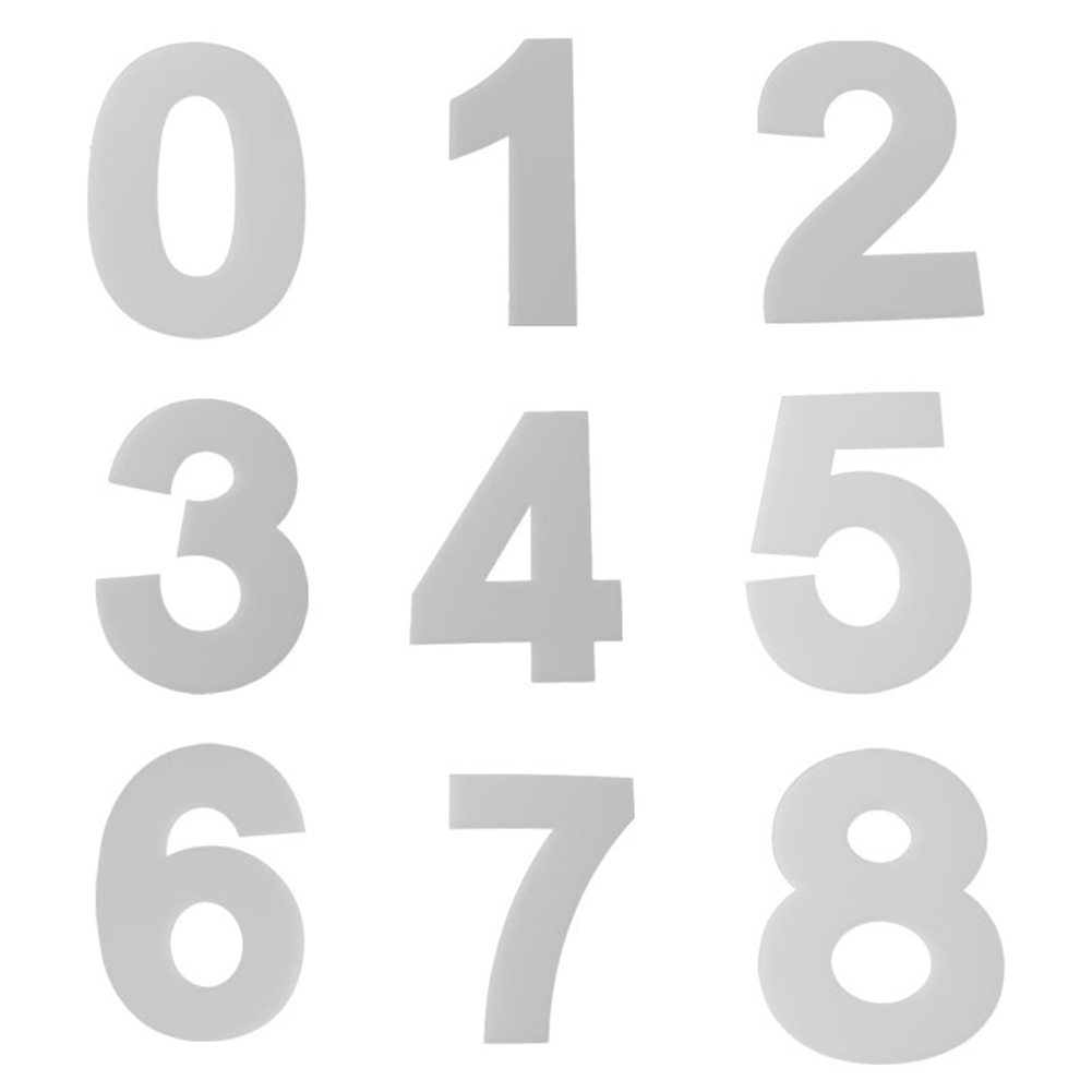 Numbers Cake Mould Set PET Decorating Baking Mold DIY Kitchen Tool For Birthday Pastry B88: 6 inches