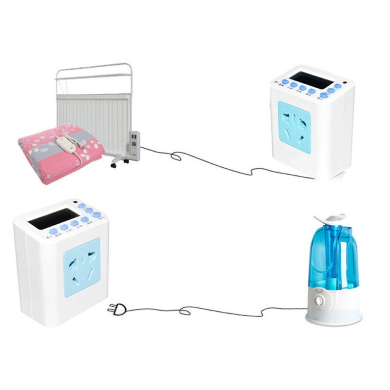 Timer Outlet 110-220V Multifunctional Repeat Cycle Programmable Plug-in Digital Timer Switch 24 Hours/7 Day