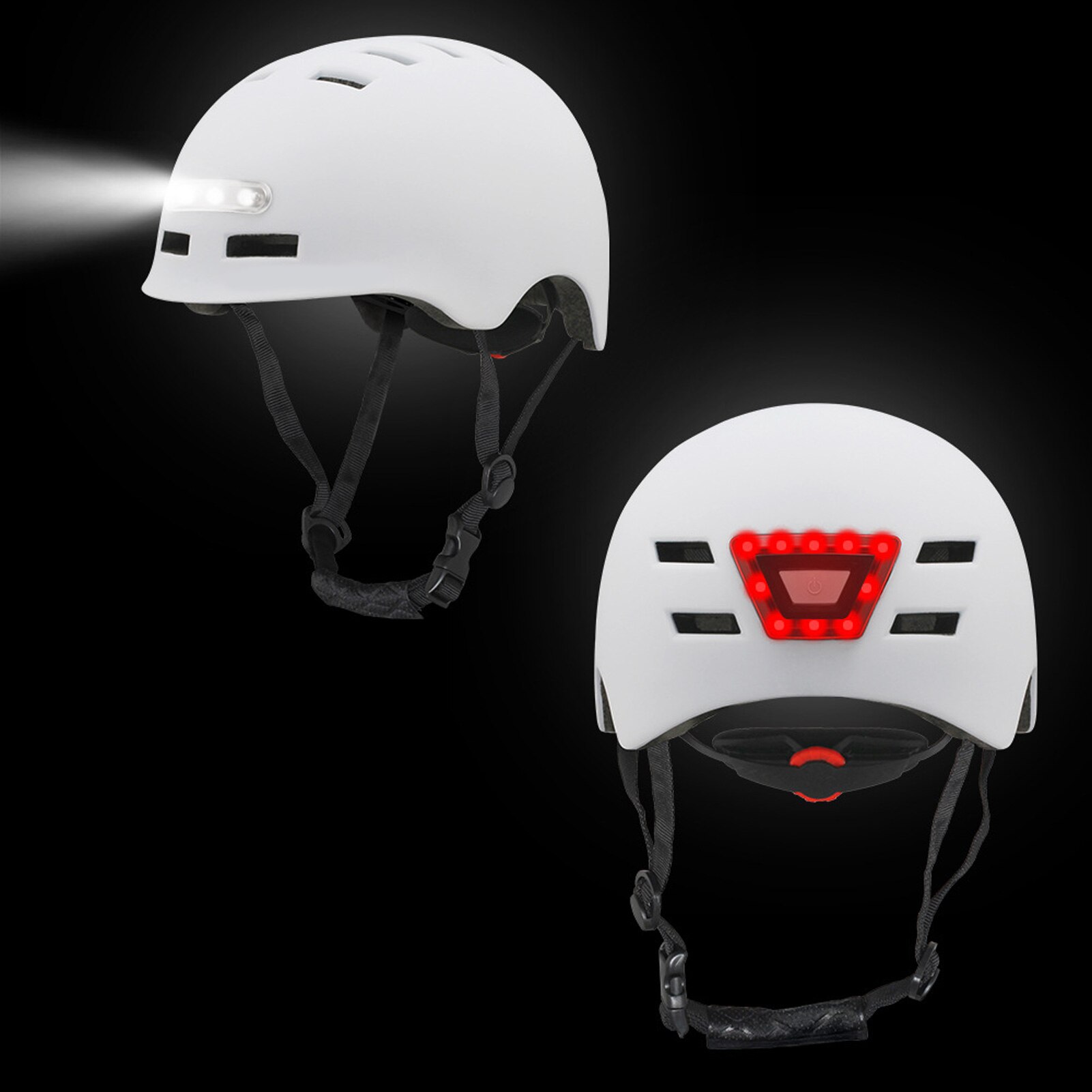 Sport Fahrrad Reiten Helm Integral- geformten Freizeit Hütte mit Vorne Hinten Lichter Professionelle alle-Terrain Fahrrad Sport Helme