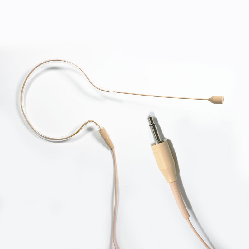 Profesjonalne Omnidirection Earset mikrofon kondensujący miniaturowe skóry mikrofony przewodowe z pałąkiem na głowę mikrofon z 3.5mm wtyczka mono