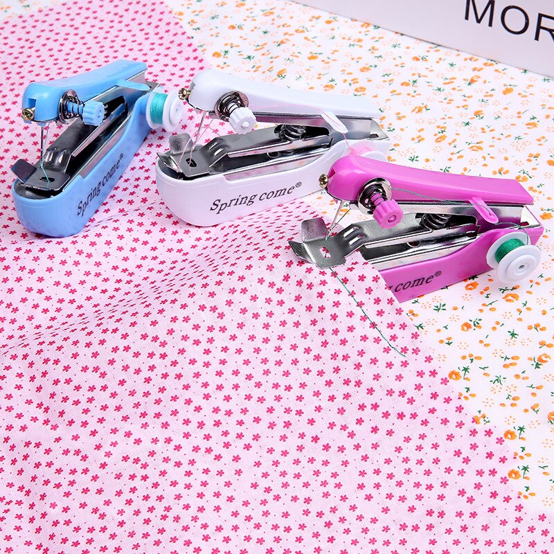 Mini Hand Sewing Machine, Sewing Machine Simple Operation Sewing Tools Sewing Cloth Fabric Handy Needlework Tools