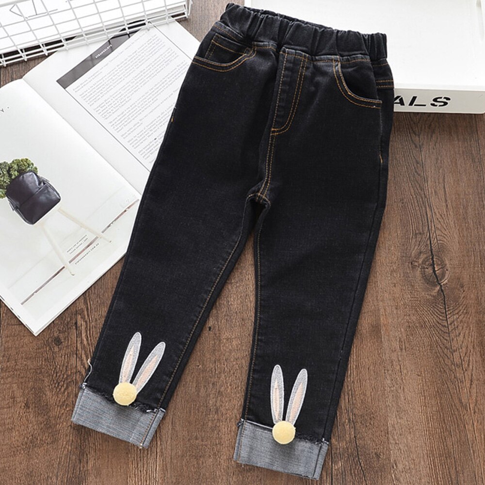 Ours Leader filles jean nouvel été enfants fille Pantalon enfants crayon Leggings bouton mouche Pantalon Fillette pour 3 7Y