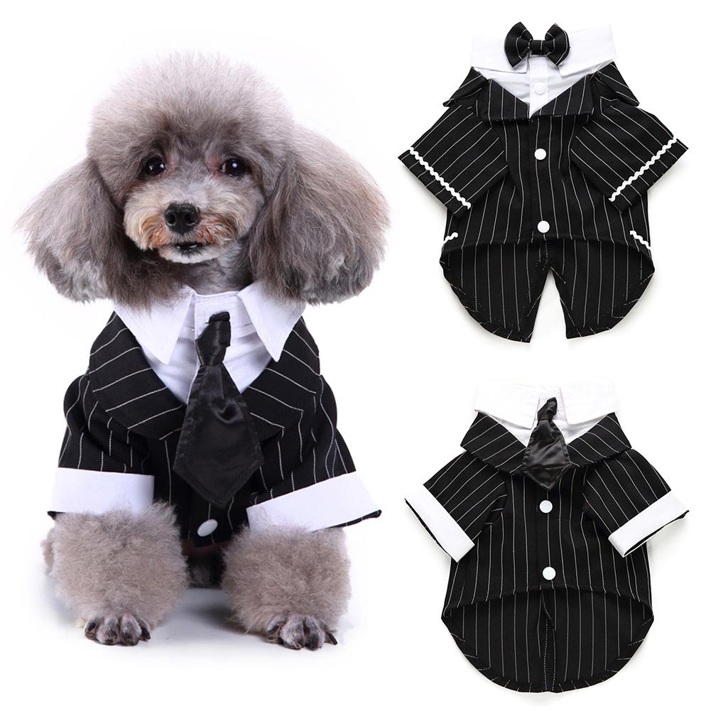 Huisdier Hond Kat Kleding Hond Smoking Pak Prins Smokingvlinderdas Suits Puppy Kostuum Jumpsuit Coat Hond Suits Jassen Huisdier producten