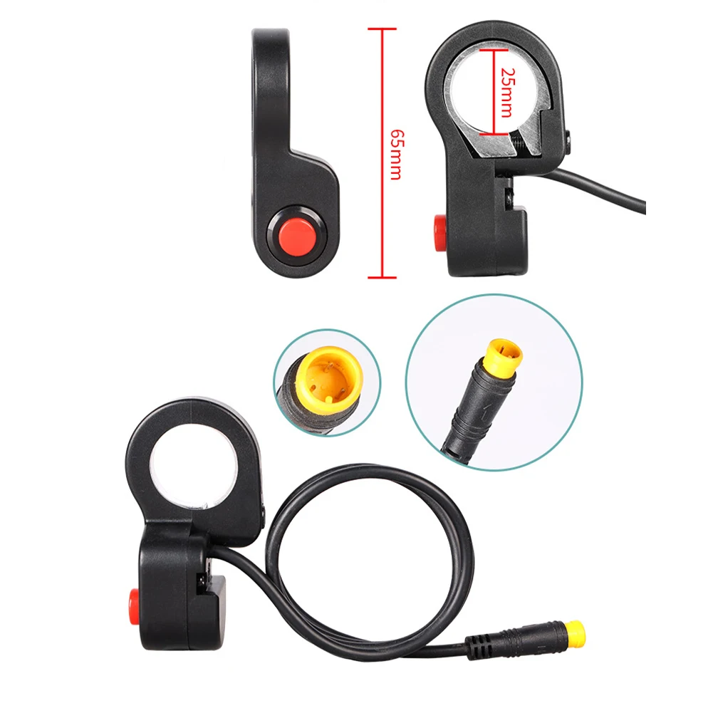 Botón de interruptor de apagado impermeable para bicicleta eléctrica MTB, accesorios eléctricos para Motor Bafang BBS01B / BBS02B / BBSHD d-drive