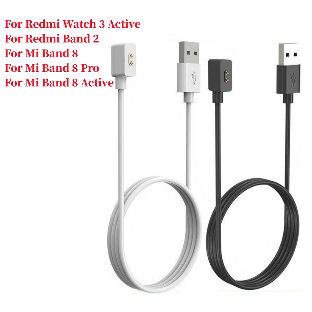 Cable cargador USB para Xiaomi Band 8 Active Mi Band 8 Pro, adaptador de base de carga magnética para Redmi Watch 3, base de carga activa