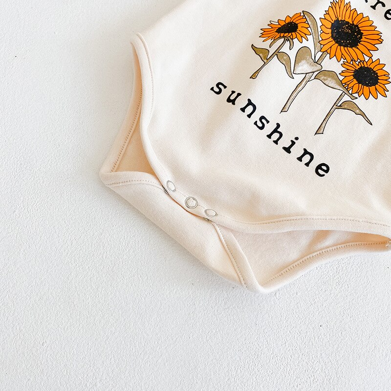 Kleinkinder Baby Jungen Mädchen Sonnenblume Buchstaben Gedruckt Karosserie Herbst lässig Kleinkind Langarm O-ansatz Gesamt Kleidung 0-24M