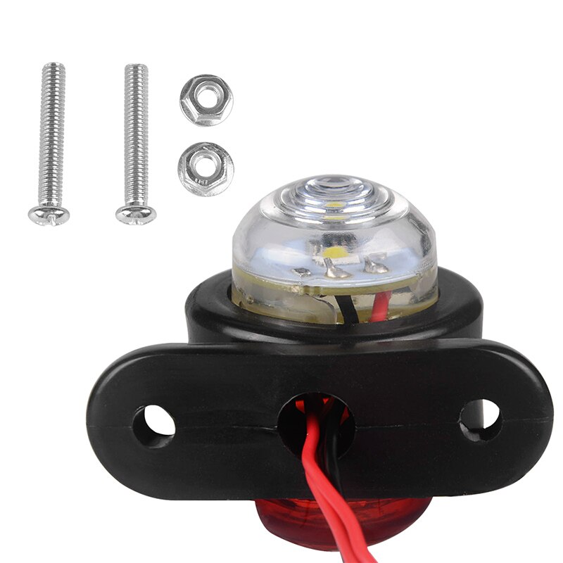 2 Feux De Position Latéraux LED 24V Pour Camion - Chaque Feu Avec 4 LEDs, Pour Trucks Et Véhicules Utilitaires