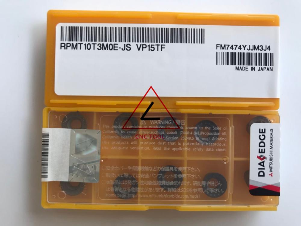 Kit Tornio CNC: Portautensili SRDPN1616H08 + 10 Inserti Carburo RPMT08T2MOE-JS VP15TF + Chiave T8 - 2