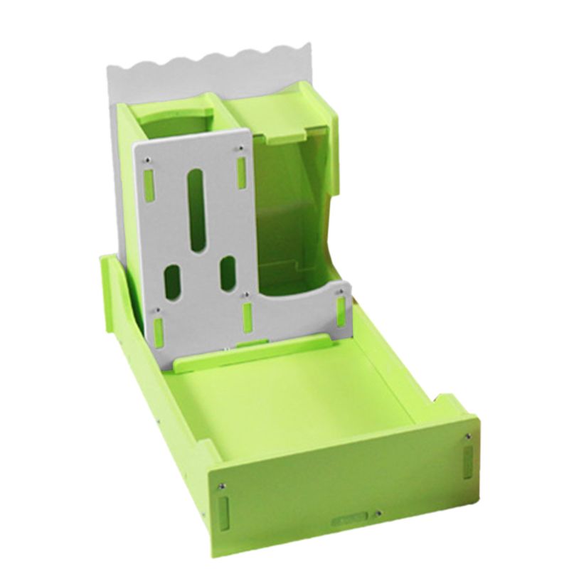 Practical 3-in-1 Squirrel Bird Feeder Weatherproof Hedgehog Food Bowl Toilet: Green