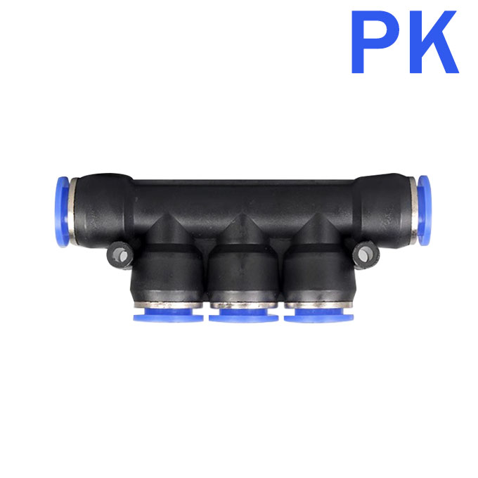 Pneumatiske fittings hurtigkobling luftslange rørforbindelser plast pu py  pe 4mm 6mm 8mm 10mm 12mm stik ind i stikkontakt