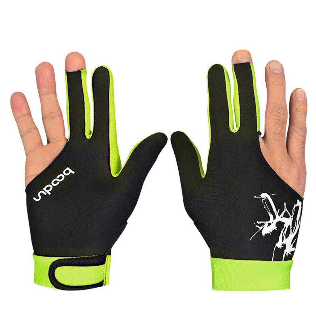 Gants de billard à trois doigts pour hommes et femmes, 1 pièce, convient à la main gauche et droite, accessoires de billard # W5