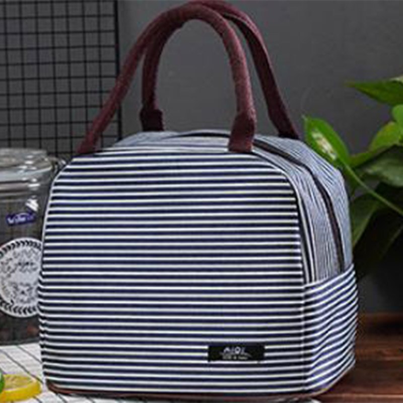 Fiambrera portátil con refrigerador térmico aislado para hombre y mujer, bolso para pícnic, bolsa de almacenamiento, Oxford, impermeable: dark grey