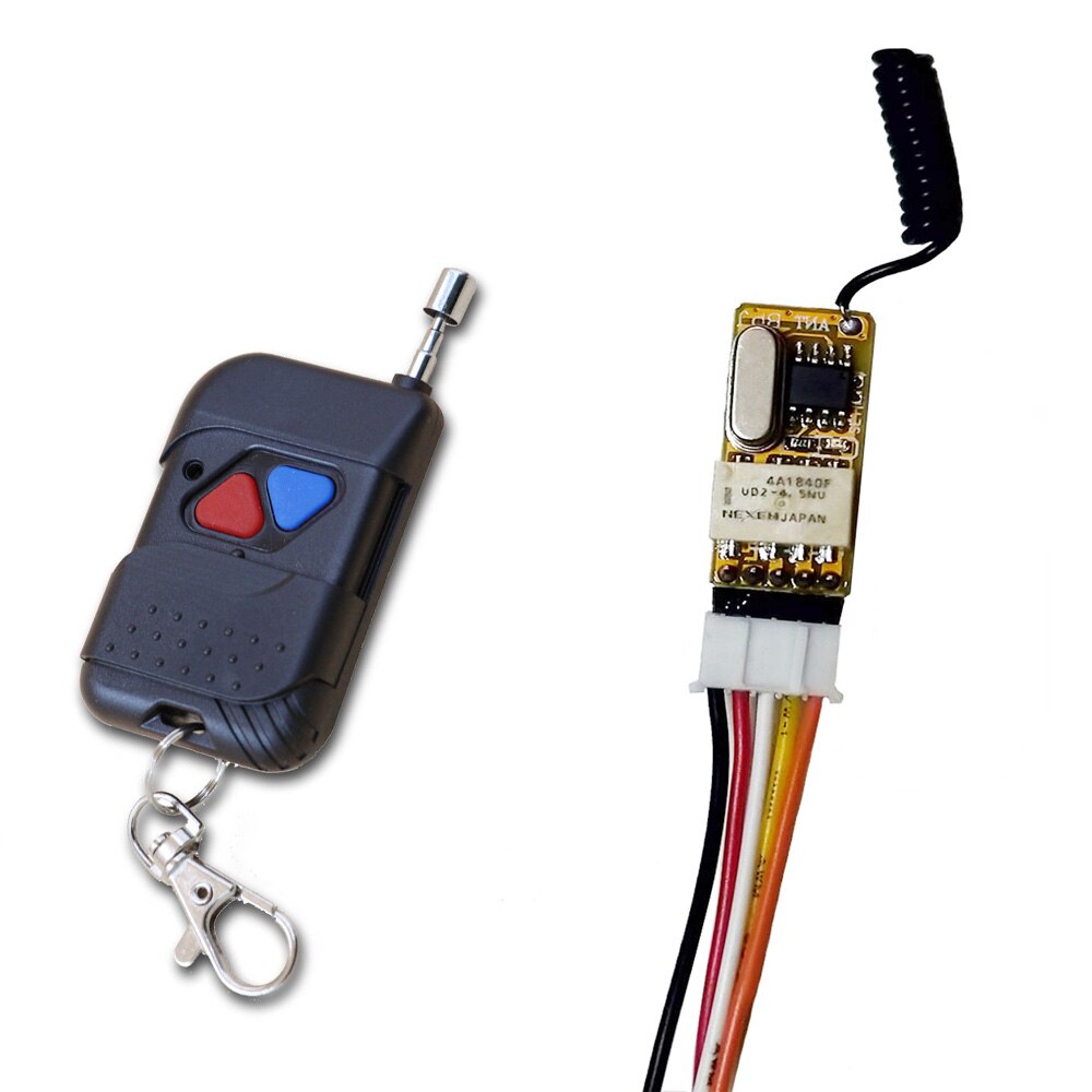DC 3V-12V Mini Wireless Remote Control Light Switch System Remote Lamp Switch Micro Radio Relay Receiver Transmitter 315/433 Mhz: 1TX 1RX / 315Mhz