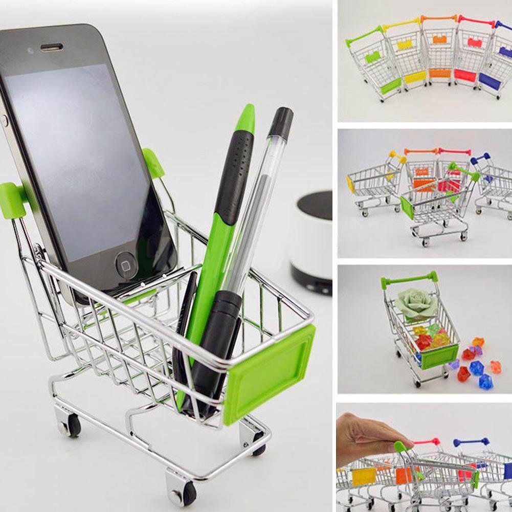 Cute Mini Shopping Handcart Cart Supermarket Utility Mode Storage Toys