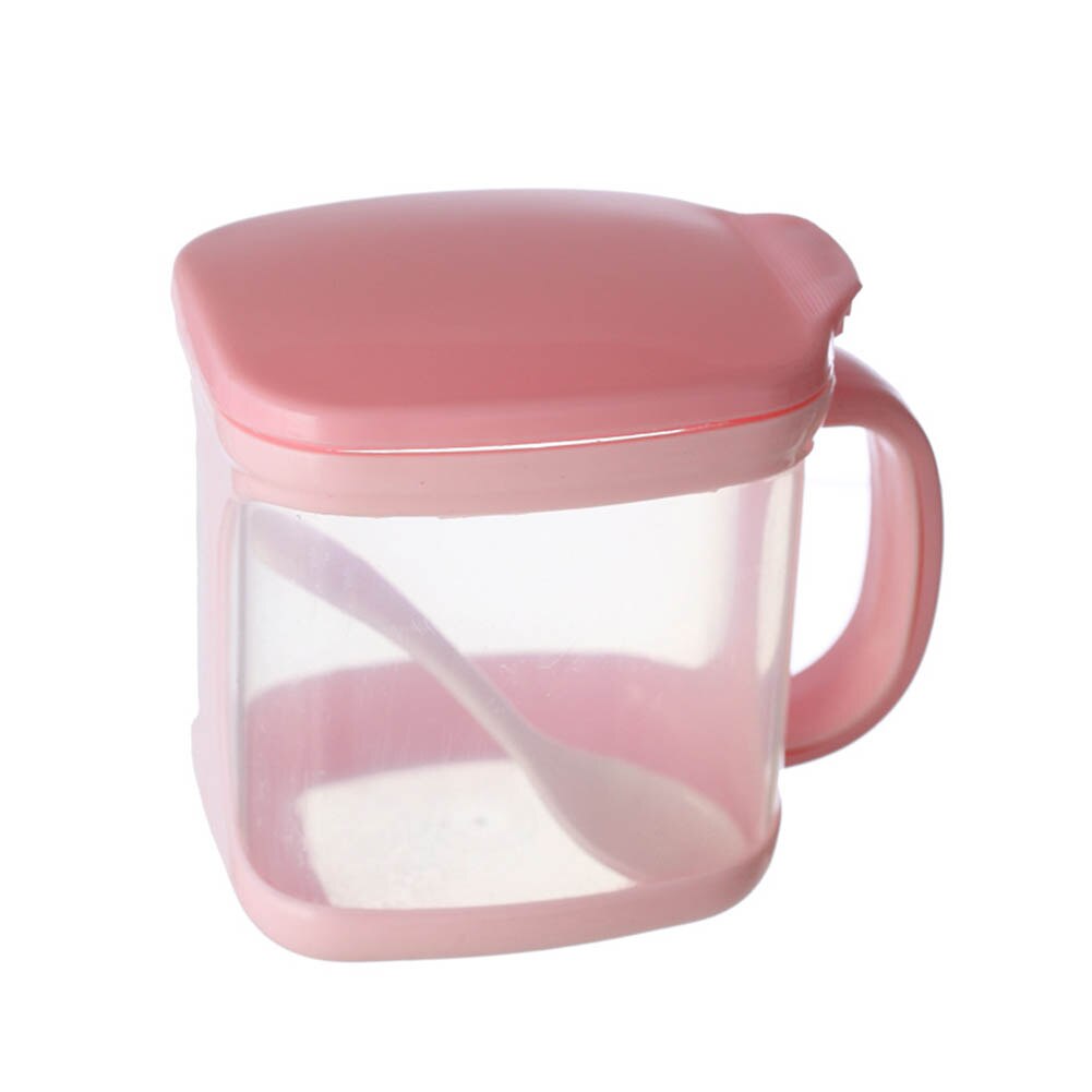 Boîte d'assaisonnement avec cuillères, récipients de cuisine, condiments, pots à épices en plastique, distributeur pour sel sucre Cruet NW: Pink Single cell