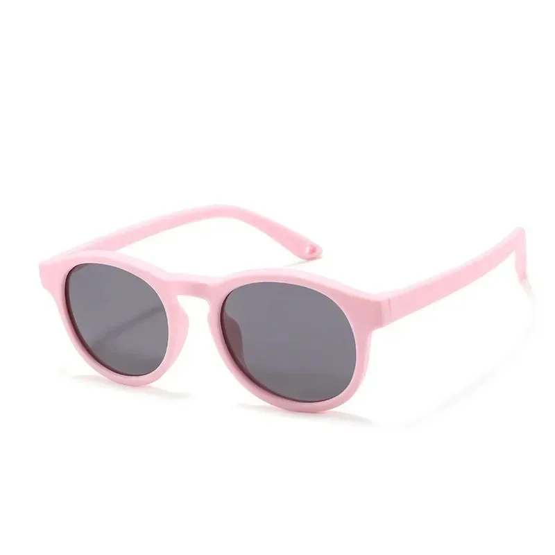 Modische erste Sonnenbrille für Babys mit Riemen, rund, flexibel, UV400, polarisiert, für Kleinkinder Ich bin ändern von 0–3 Jahren: verrotten